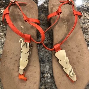 Orange Vionic sandals